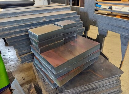 Ukázka řezu - materiál 20 - 25 mm